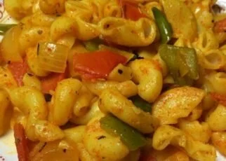 How to make the luscious Indian style Vegetable Macaroni