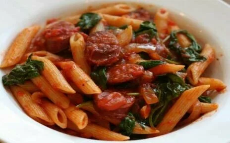 Recipe of Chorizo Penne Pasta in Tomato Sauce