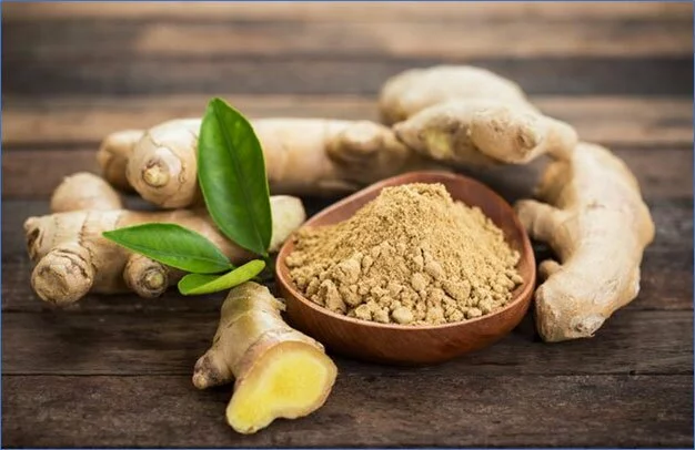 Turmeric and ginger root
